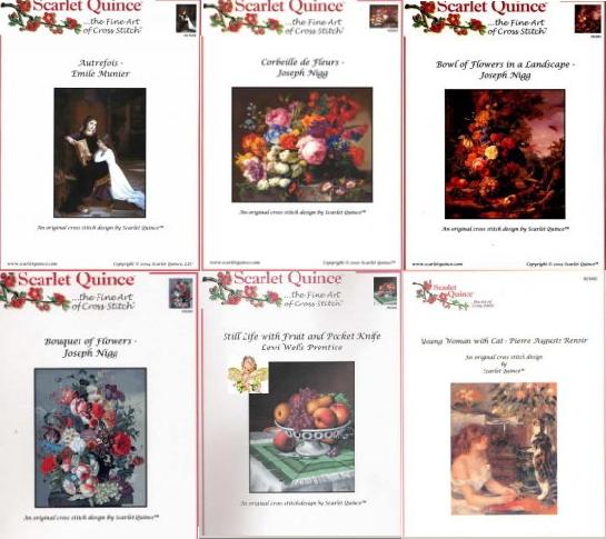 Сборник схем для вышивки крестиком от Scarlet Quince